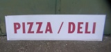 Pizza deli Lucite advertising sign 16x5