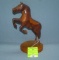 Prison made Hand carved prancing horse