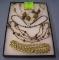 Group of costume jewelry necklaces