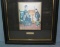 Silk Oriental art work matted and framed