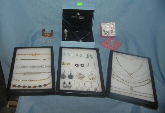 Large collection of vintage costume jewelry