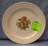 Early fruit decorated serving plate
