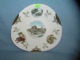 Large Italian Souvenir porcelain plate signed on back Bavaria