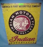 Indian Motorcycle retro style advertising sign