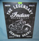 Indian motorcycles retro style advertising sign