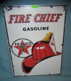 Texaco fire chief gasoline retro style advertising sign