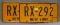 Pair of vintage NY license plates