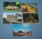 Group of vintage auto related post cards