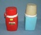 Pair of vintage Thermos bottles