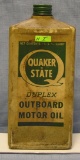 Quaker State outboard motor oil container