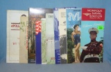 Group of vintage travel maps and brochures