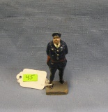 Early hand painted composition policeman figure