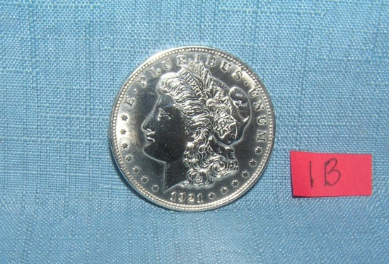 1921 Morgan silver dollar very fine condition