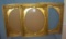 Group of 3 great gold gilded frames