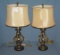 Pair of rope tied style table lamps