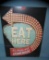 Eat Here it's cheap and homemade retro style sign