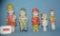 Collection of bisque figures circa 1920's