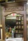 Vintage carved oak wall mirror