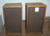 Pair of vintage stereo speakers