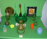 Large collection of art glass