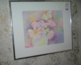 Floral water color signed Paulette