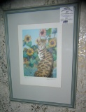Water color style framed art work