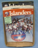 Box of vintage hockey programs