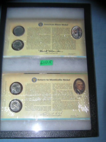 Group of US mint cased American nickels