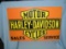 Harley Davidson motorcycle sales and service retro style advertising sign