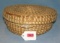 Vintage all hand woven covered basket