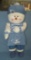27 inch Snow woman decorative holiday figure