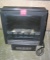 Electric light up illuminated scenic log space heater