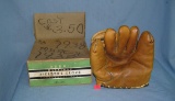 1930's Tony Lazzeri signature model leather baseball glove in original box