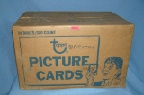 Large unopened case of Topps baseball cards