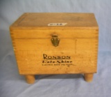 Antique Ronson shoe shine box