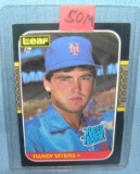 Randy Meyers rookie baseball card