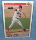 Kyle Abbott rookie baseball card