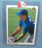 Kenny Rogers rookie baseball card
