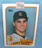 Andy Benes rookie baseball card