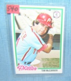Tim McCarver vintage all star baseball card