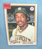 Rod LeFlore vintage all star baseball card