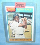 Vintage Bobby Bonds all star baseball card