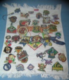 Large collection of baseball sports pins