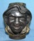 Antique cast iron 2 faced double sided black boy bank
