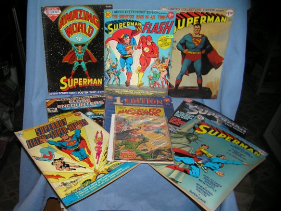 Large Group of vintage oversized comic books