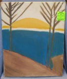 Modern South West style oil on canvas painting