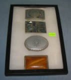 Collection of vintage belt buckles