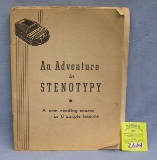 Vintage booklet: An Adventure In Steno Type