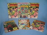 Group of older Spiderman comic books