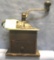 Antique dove tailed coffee grinder